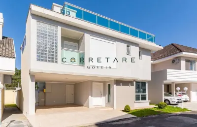 Casa em condomínio fechado com 4 quartos à venda na rua antônio turíbio teixeira braga, butiatuvinha, curitiba, 273 m2 por r$ 1.950.000