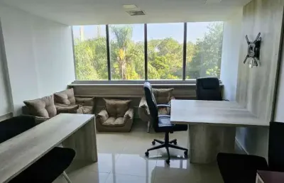 Excelente sala comercial no dimension office mobiliada 35m²