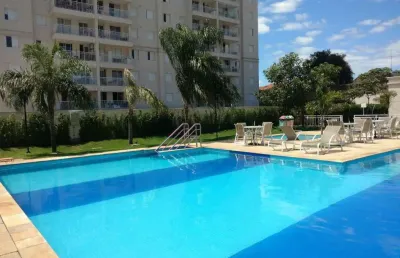 Apartamento à venda no bosque - campinas, com 2 dormitórios (1 suíte) lazer comum e 2 garagens