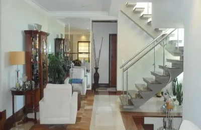 Casa a venda no alphaville campinas com 4 suítes (1 máster), lazer e garagem para vários carros
