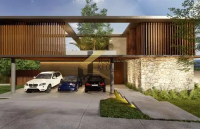 Casa em condomínio à venda em sousas - campinas, com 5 suítes (1 máster), lazer comum e garagem para 5 carros.