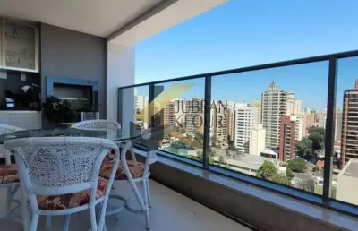 Apartamento para alugar no cambuí em campinas, com 2 suítes e 3 vagas de garagem