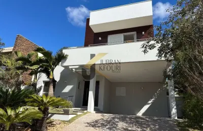 Casa fantástica para aluguel no alphaville dom pedro - campinas, com 4 suítes, lazer comum e garagem para 4 carros.