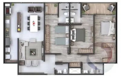 Apartamento com 3 quartos à venda na Rodovia João Paulo, --, João Paulo, Florianópolis