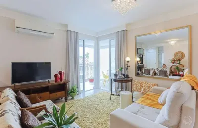 Apartamento mobiliado de 90,60m² e 2 suítes em canasvieiras
