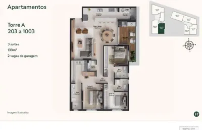 Apartamento de alto padrão, 3 suítes na pedra branca, palhoça.