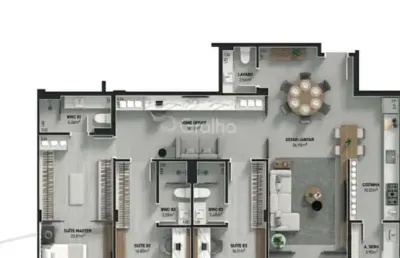 Apartamento com 3 quartos à venda na Praça Marcílio Dias, --, Jardim Atlântico, Florianópolis