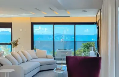Duplex com 4 suítes e 244m² privativos em jurerê, florianópolis