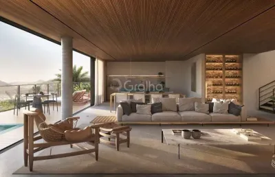 Mansão suspensa com vista deslumbrante para o mar - cacupé | condomínio exclusivo