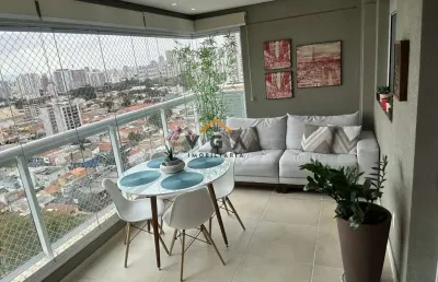 Apartamento para venda em são paulo, vila gomes cardim, 3 dormitórios, 2 suítes, 3 banheiros, 2 vagas