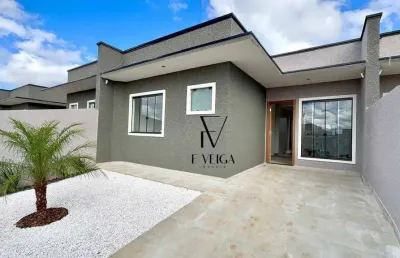 Casa com 3 dormitórios à venda, 55 m² por r$ 365.000,00 - iguaçu - fazenda rio grande/pr