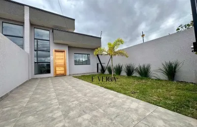 Casa com 3 dormitórios à venda, 69 m² por r$ 465.000,00 - iguaçu - fazenda rio grande/pr