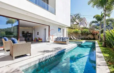 Casa em condomínio fechado com 4 quartos à venda na alameda pico da neblina, 376, tamboré, santana de parnaíba por r$ 6.990.000