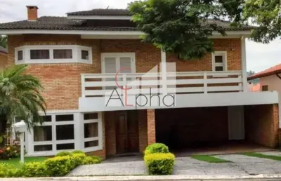 Casa em condomínio fechado com 4 quartos para alugar na piratinins, 108, alphaville, santana de parnaíba por r$ 14.000