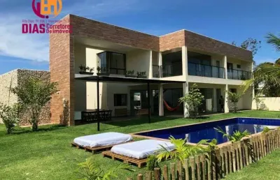 Casa alto padrão nova recém construída em guarajuba.