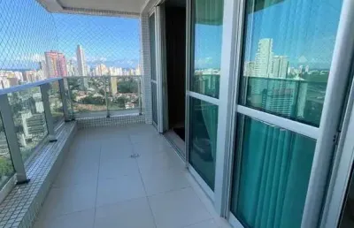 Vendo lindo apartamento com 78,76m2, nascente, andar alto vista mar com 2 suítes no caminho das árvores, salvador/ba