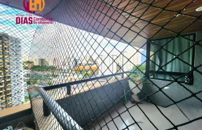 Vendo em super oportunidade apartamento na pituba com 168m2, varanda panorâmica, nascente/ 4/4, 2 suítes, em condomínio com total infraestrutura