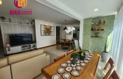 Vendo apartamento no alphaville i com 83m2,  nascente com varanda gourmet panorâmica, suíte, escritório, 2 vagas - alphaville - salvador-ba.