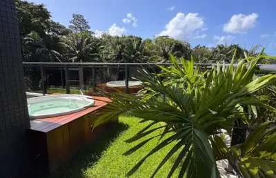 Vendo apartamento garden no alphaville salvador com 125m2, nascente, como construtora entregou com 2 suítes, área para piscina particular, 2 vagas - alphaville - ssa/ba.