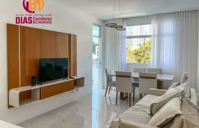 Alugo apartamento mobiliado e decorado na graça com 3/4, suíte, cozinha americana, 1 vaga garagem - salcador/ba.