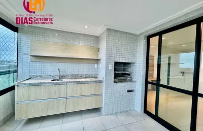 Alugo em exclusividade apartamento com 113m2 varanda gourmet vista mar, 3/4 suíte, armários e ar - soho manhattan - salvador /ba