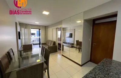 Apartamento para locação mobiliado 1/4 no caminho das árvores