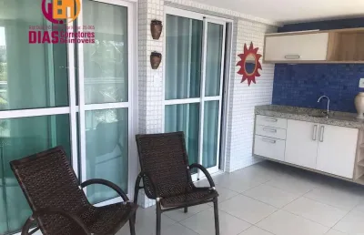 Alugo apartamento em piatã em frente á praia com 1/4 mobiliado e decorado com varanda panorâmica para praia total infraestrutura . salvador/ba.