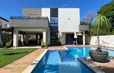 Casa com 5 suítes à venda, 500 m² por r$ 2.700.000,00 - guarajuba - camaçari/ba