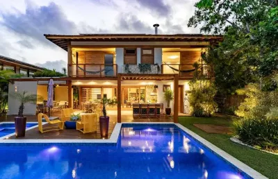 Casa com 6 dormitórios para alugar, 260 m² por r$ 10.200/dia- praia do forte - mata de são joão/ba