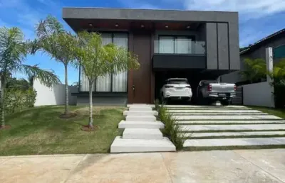 Casa de altíssimo padrão à venda | alphaville litoral norte 1 – porteira fechada!