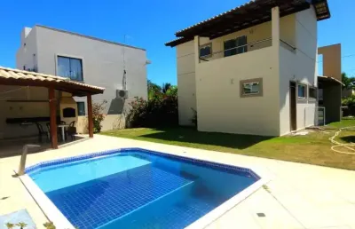 Casa maravilhosa á venda, 4 suítes. condomínio villas do jacuípe - barra do jacuípe - camaçari/ba