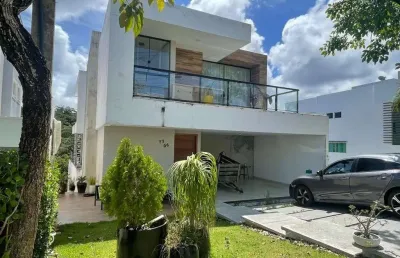 Belíssima casa alto padrão, 5 lindas suítes. condomínio alphaville litoral norte 2