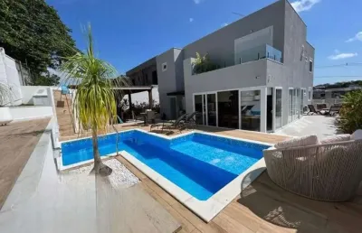 Lindíssima casa alto padrão, 4 suítes com closet.  r$ 2.499.000 - alphaville litoral norte 1