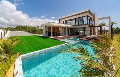 Luxuosa casa de 04 suítes em condomínio reserva sauipe. porteira fechada