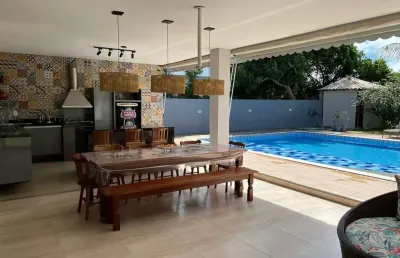 Casa com 5 suítes - venda por r$ 3.600.000 ou aluguel por r$ 10.000/mês - condomínio interlagos , condomínio mais tradicional do litoral baiano