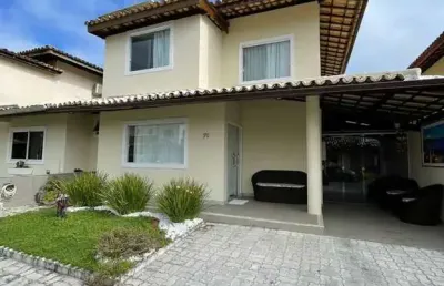 Casa à venda em condomínio localizado em lauro de freitas, próximo ao parque shopping