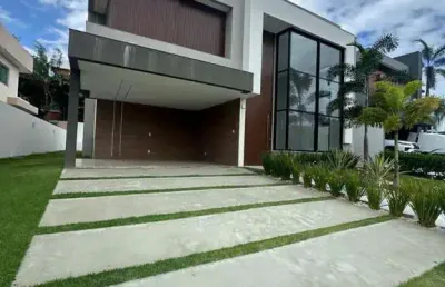 Casa de altíssimo padrão à venda no alphaville litoral norte 2 – 4 suítes – nascente
