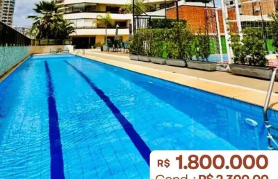 Apartamento de 252m² com 4 suítes e lazer completo no cocó