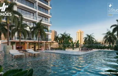 Lançamento studios de 25,24m², 27,80m² e 35,57m² no meireles