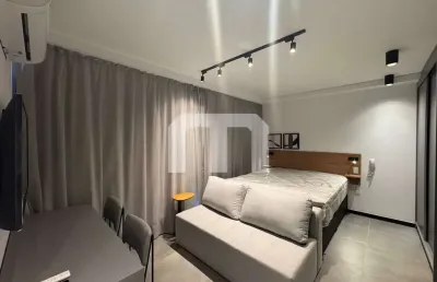 Apartamento studio no miolo do anália franco para locação - decorado