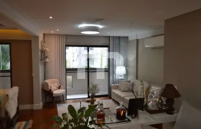 Apartamento de 3 quartos com suíte no jardim das acácias, são paulo-sp: 130m², 4 banheiros e 2 vagas