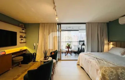 Incrível apto no almagah com 42m2 e vaga - totalmente mobiliado