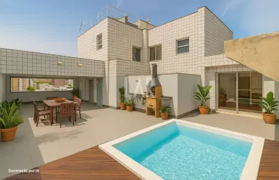Cobertura à venda, 4 quartos, 1 suíte, 3 vagas, serra - belo horizonte/mg