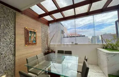 Cobertura à venda, 2 quartos, 1 suíte, 2 vagas, funcionários - belo horizonte/mg