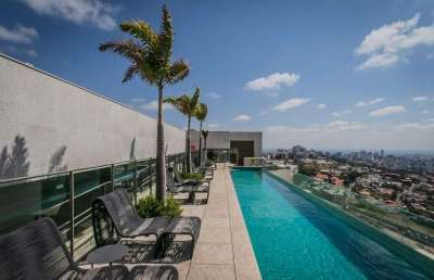 Apartamentos de 1 e 2 quartos com roftoop na raja gabaglia