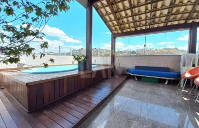 Cobertura à venda, 3 quartos, 1 suíte, 2 vagas, caiçaraadelaide - belo horizonte/mg