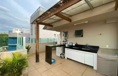 Cobertura à venda, 3 quartos, 2 suítes, 2 vagas, santo antônio - belo horizonte/mg