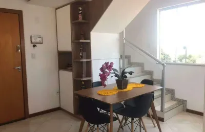 Cobertura à venda, 3 quartos, 1 suíte, 2 vagas, santa mônica - belo horizonte/mg