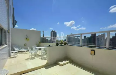 Cobertura à venda, 3 quartos, 1 suíte, 2 vagas, lourdes - belo horizonte/mg