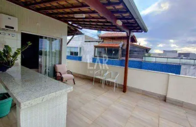 Cobertura à venda, 3 quartos, 2 suítes, 2 vagas, estoril - belo horizonte/mg